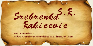 Srebrenka Rakićević vizit kartica